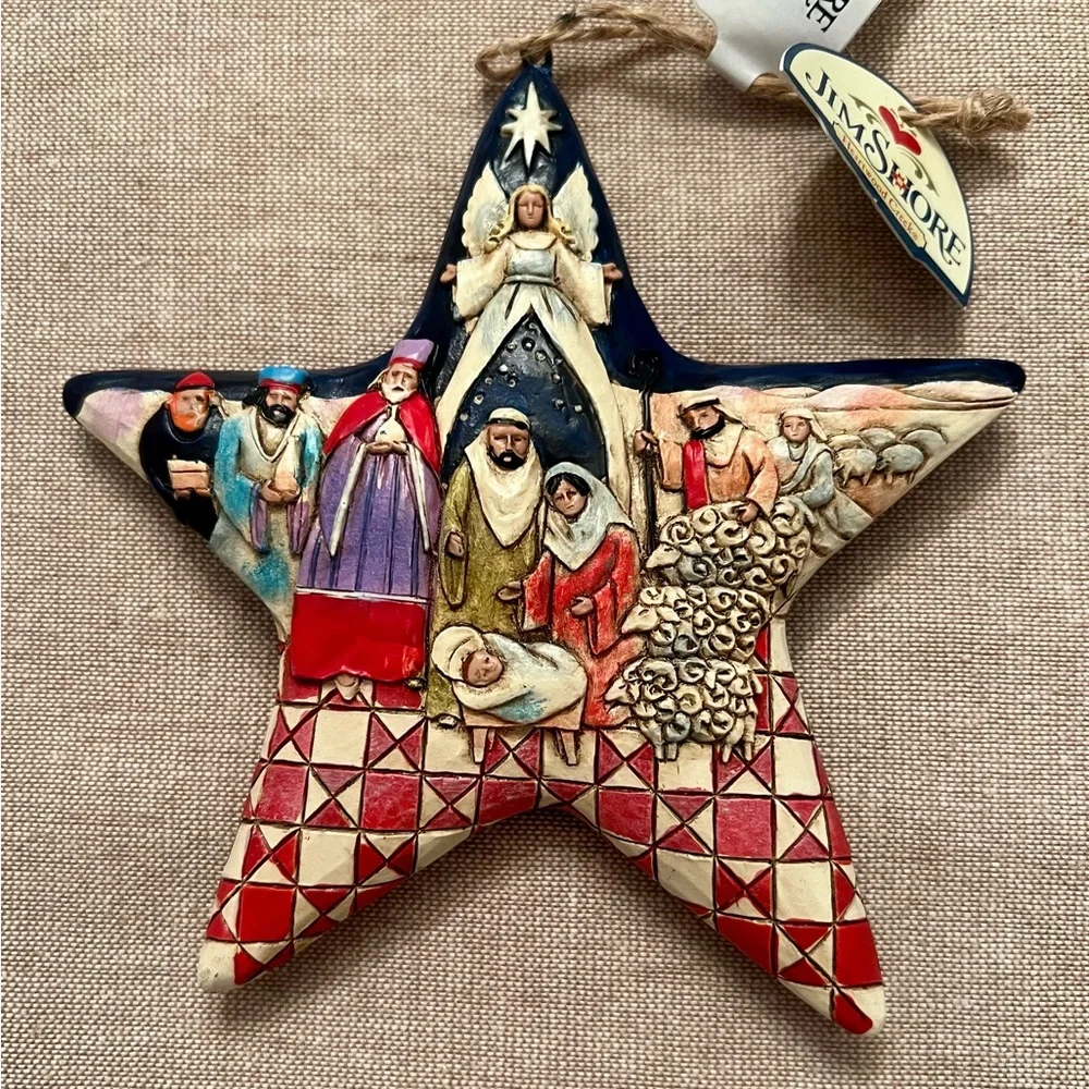 Jim Shore Heartwood Creeks Star Nativity 5”